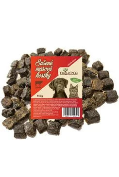 NATURECA pochoutka Masové kostky-Hovězí, 100%maso  150g