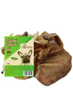 NATURECA pochoutka Vepřové uši sušené  10ks/500g