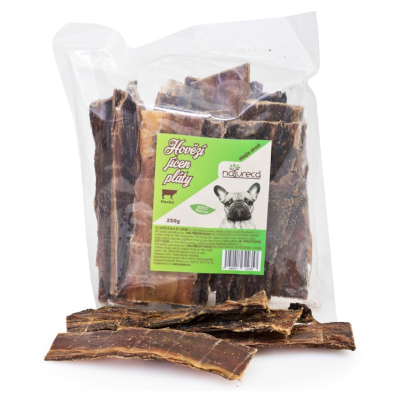 NATURECA pochoutka Hovězí jícen pláty sušené  250g