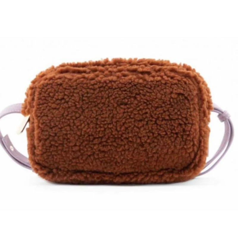 STICKY LEMON Ledvinka teddy - pecan brown + hazy lilac