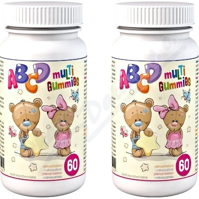 CLINICAL ABCD Multi gummies 2 x 60 pektinových bonbónů