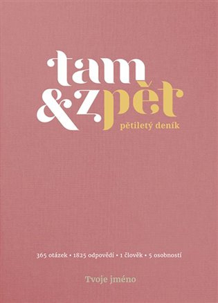 Pětiletý deník Tam & zpět - Malý růžový