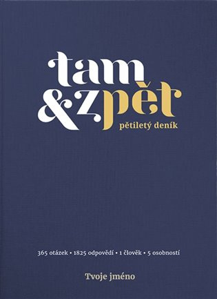Pětiletý deník Tam & zpět - Malý indigo