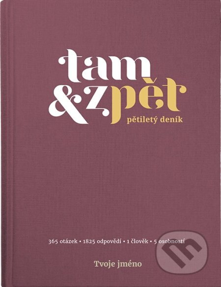 Pětiletý deník Tam & zpět - Velký vínový
