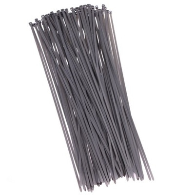 Plastové stahovací pásky 200 mm (100 ks), šedá ZJSG03598S 3926.90.97