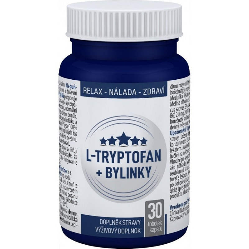 Clinical L-Tryptofan bylinky 30 tobolek
