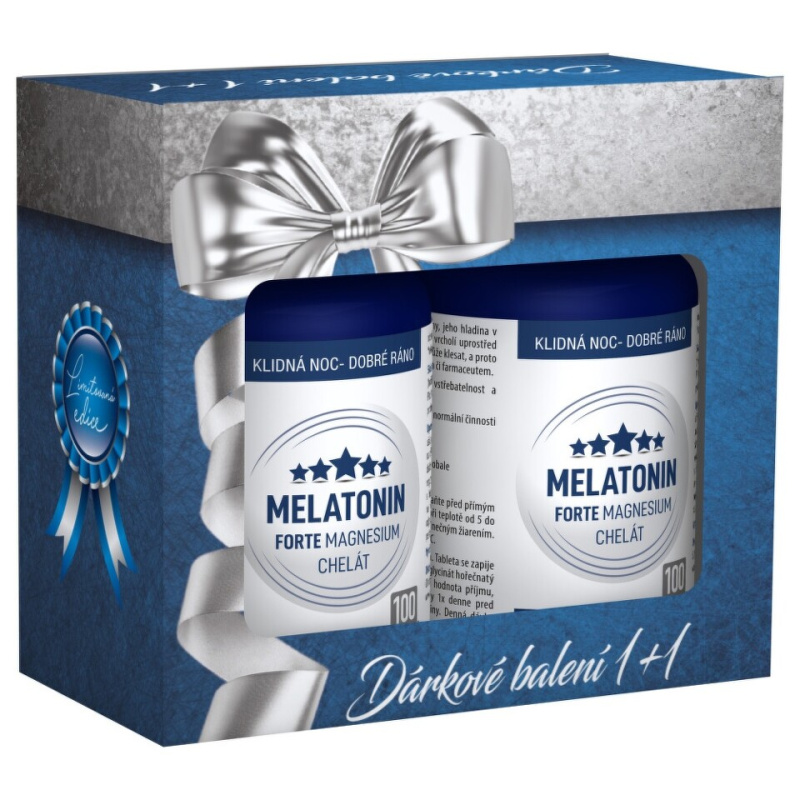 CLINICAL Melatonin forte magnesium chelát 200 tablet DÁRKOVÉ balení