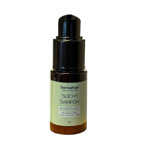 DermaFood Suchý šampón na světlé vlasy, 40 g