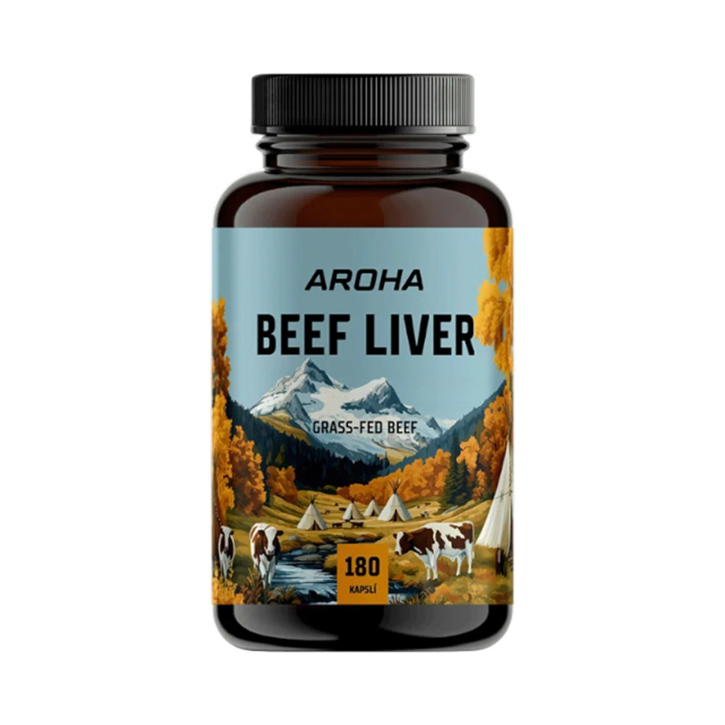 Aroha Beef Liver 180 kapslí