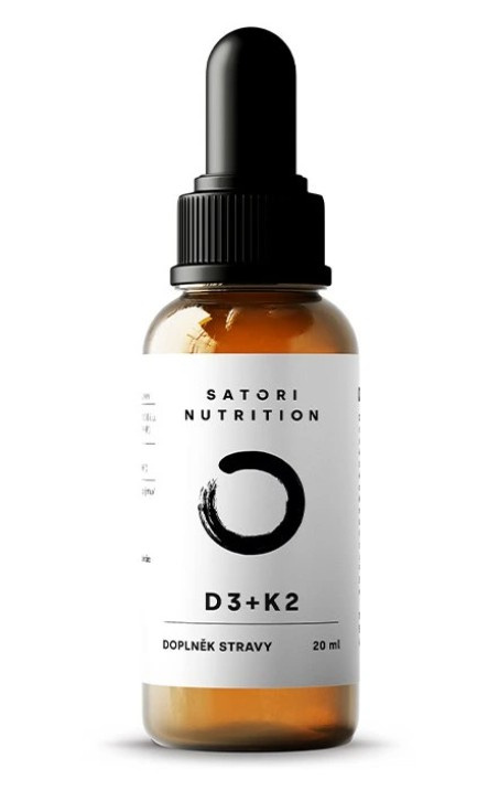 SATORI NUTRITION Vitamin D3 + K2 v MCT oleji 20 ml