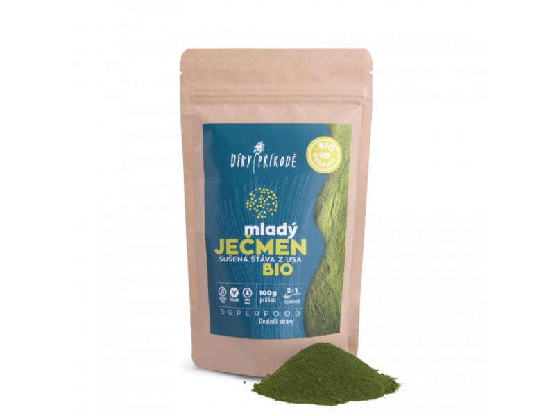 DÍKY PŘÍRODĚ Mladý ječmen BIO sušená šťáva