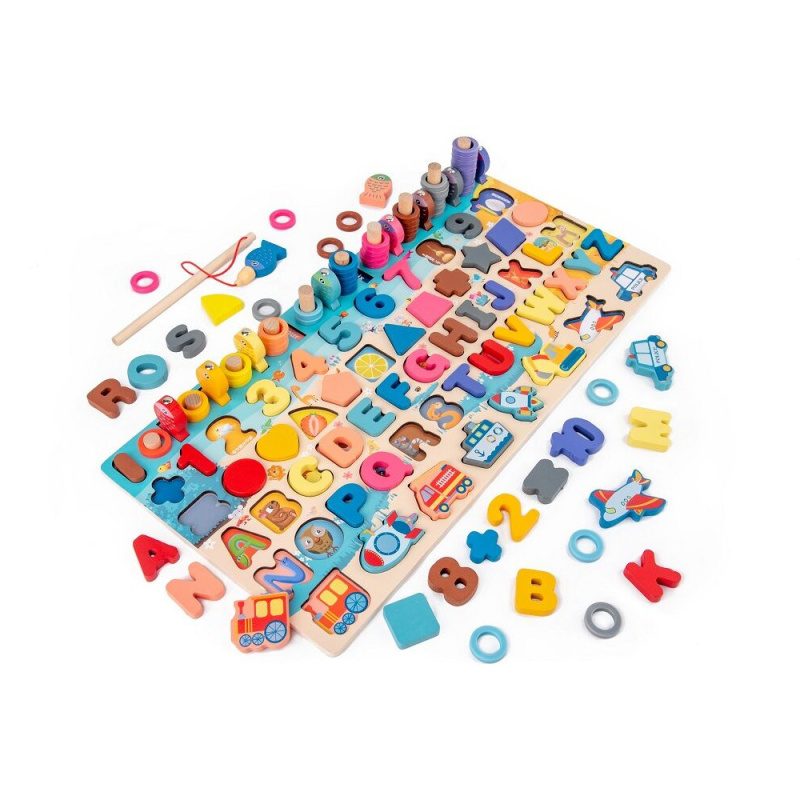2Kids Toys Multifunkční deska vkládačka 6 v 1