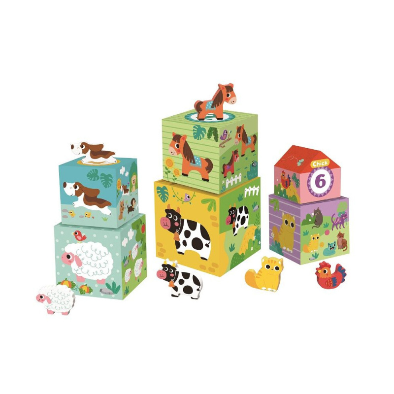 2Kids Toys Kostky se zvířátky Farma