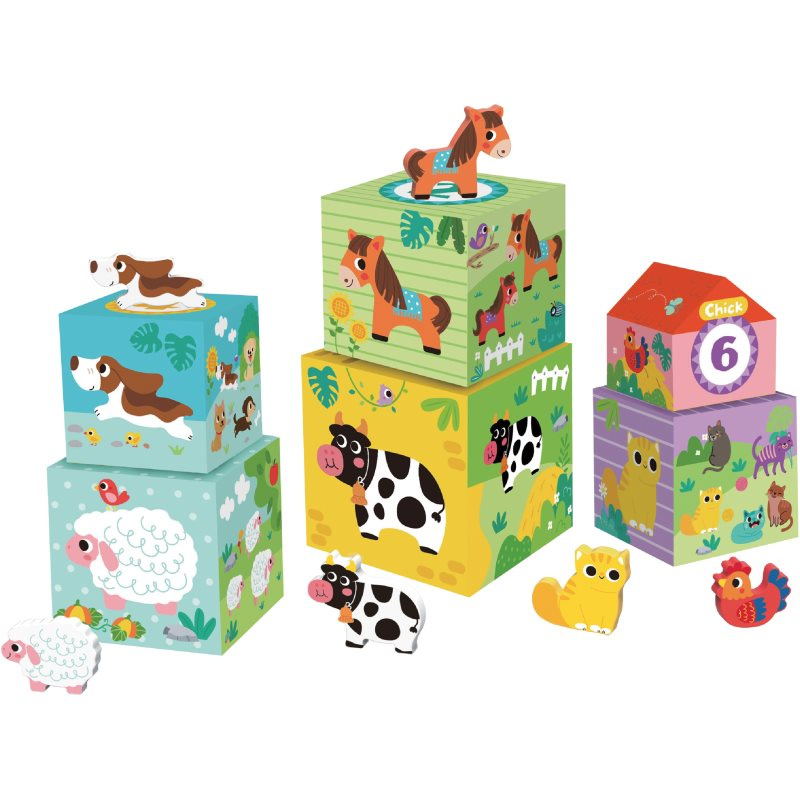 2Kids Toys Kostky se zvířátky Farma