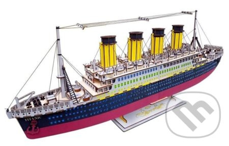 Woodcraft Dřevěné 3D puzzle Titanic
