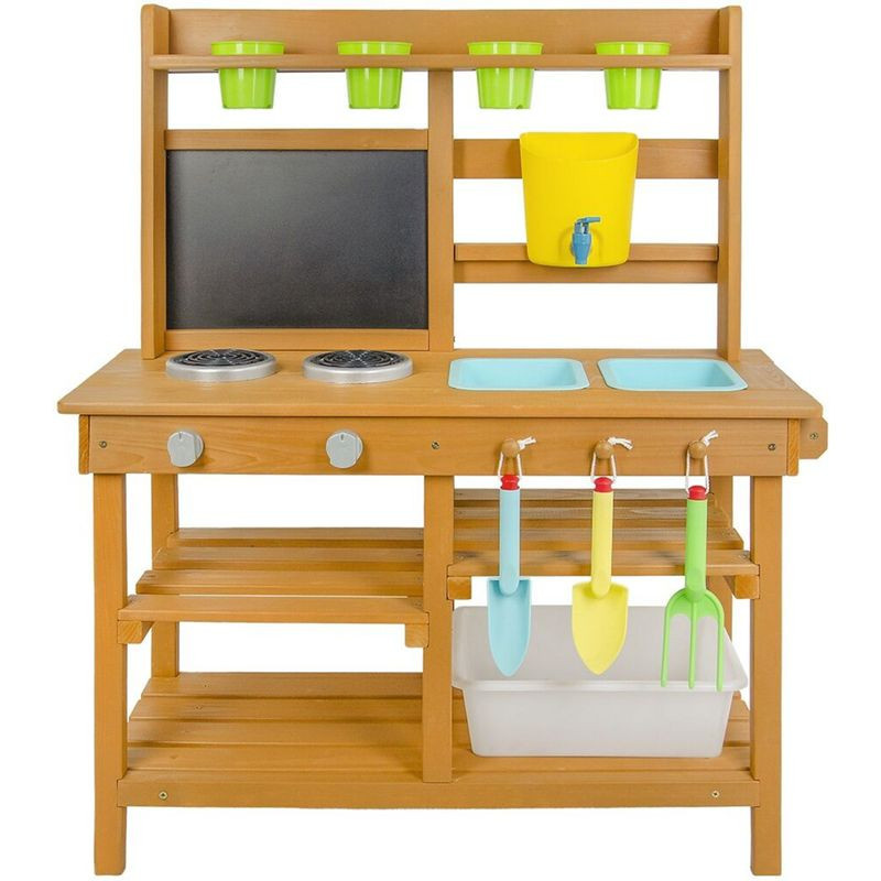 2Kids Toys Dřevěná zahradní kuchyňka