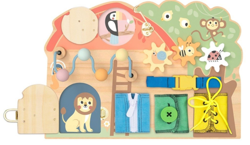 2Kids Toys Activity board Domeček se zvířátky