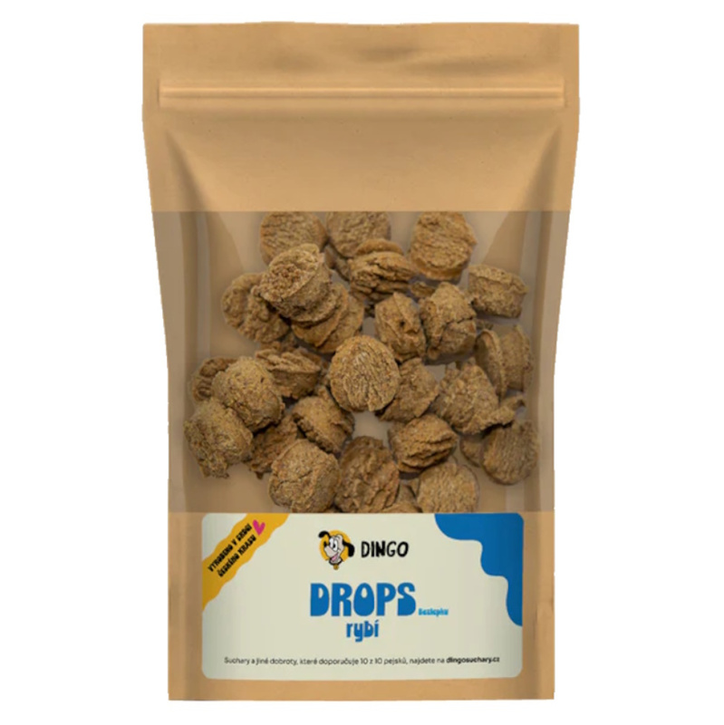 DINGO drops rybí bezlepkové, 250g