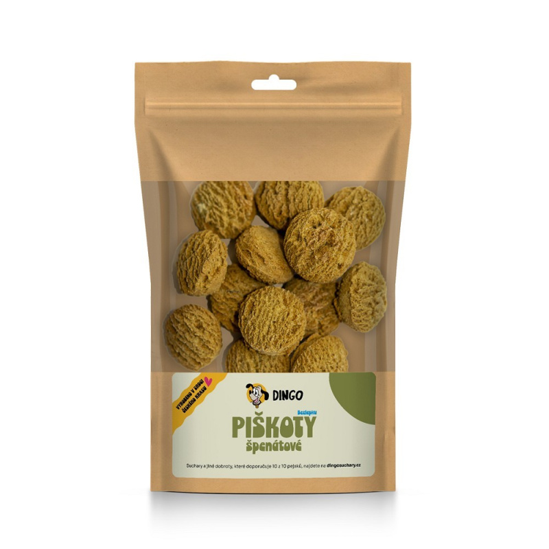 DINGO piškoty se špenátem, 90g