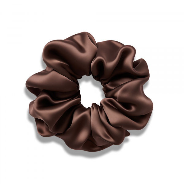 Pilō Pilō | Silk Hair Ties - Brunette Large 100% hedvábné gumičky do vlasů