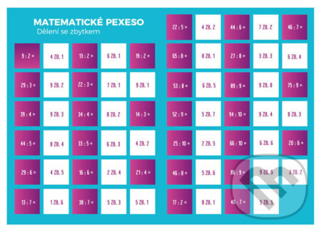 Pexeso: Matematika - Dělení se zbytkem - Martin Staněk - hra z kategorie Vzdělávací hry