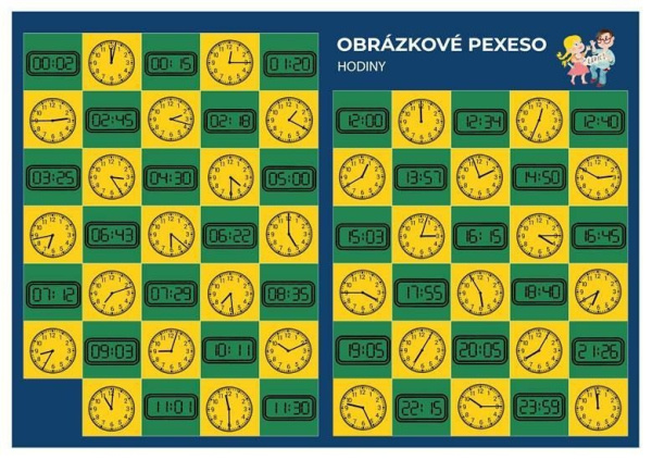 Pexeso: Matematika - Hodiny V lavici s.r.o.