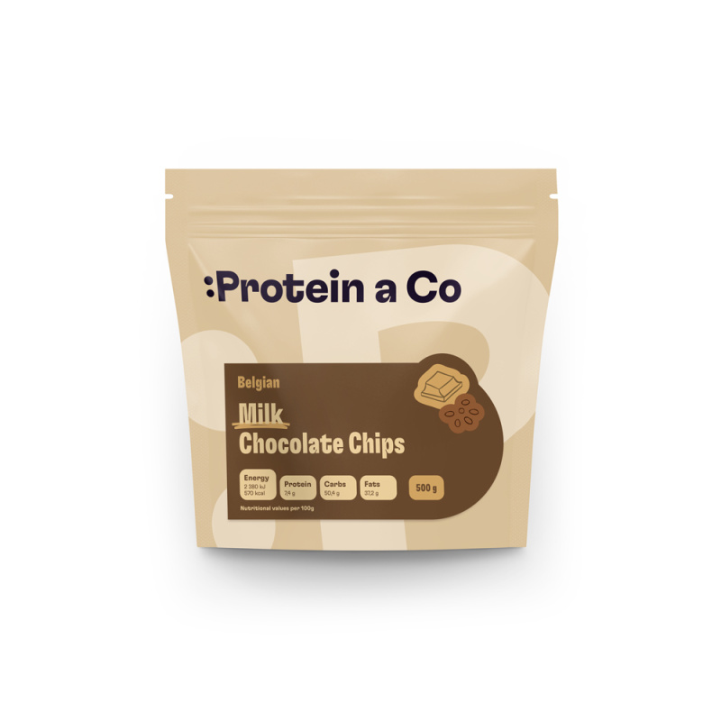 Protein a Co Mléčná belgická čokoláda - pecky 200 g