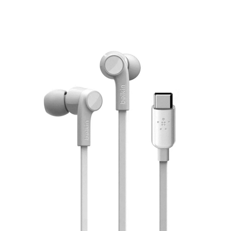 Belkin ROCKSTAR™ Sluchátka s USB-C konektorem bílá