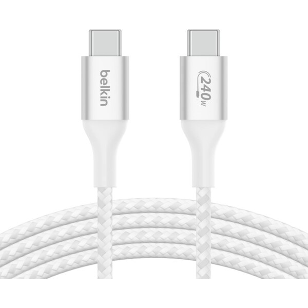 Belkin BOOST CHARGE odolný USB-C kabel (240W) 1m, bílý