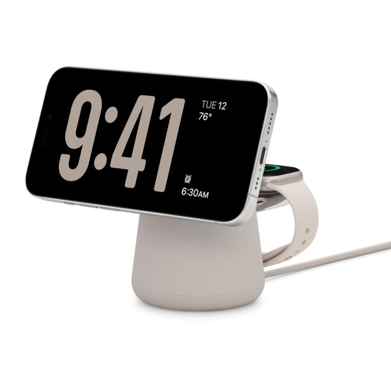 MagSafe bezdrátový nabíjecí dok Belkin 2v1 - pískový