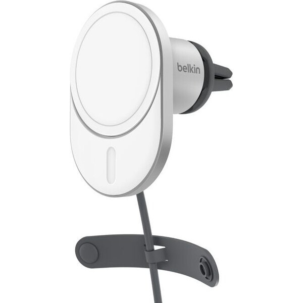 Belkin BOOST CHARGE (Qi2) MagSafe držák do auta, 15W, šedý (bez adaptéru)