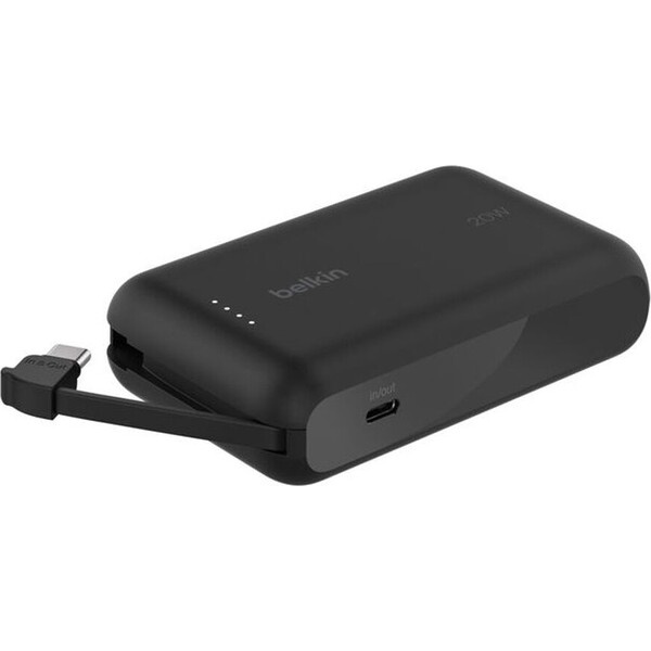 Belkin BOOST CHARGE™ USB-C PowerBanka s integrovaným USB-C kabelem, 10000mAh, PD, 20W černá