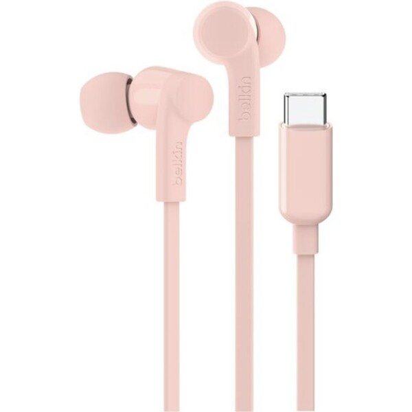 Belkin SOUNDFORM™ USB-C sluchátka s nastavitelným omezovačem hlasitosti růžová