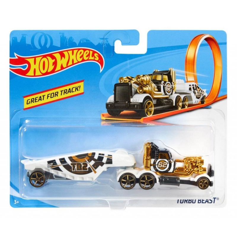 Hot wheels tahač turbo beast, mattel cgj43