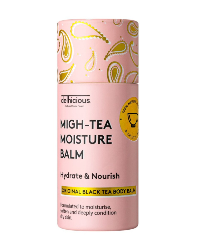 delhicious MIGH-TEA MOISTURE BALM intenzivně hydratační tělový balzám pro suchou a citlivou pokožku 70 g