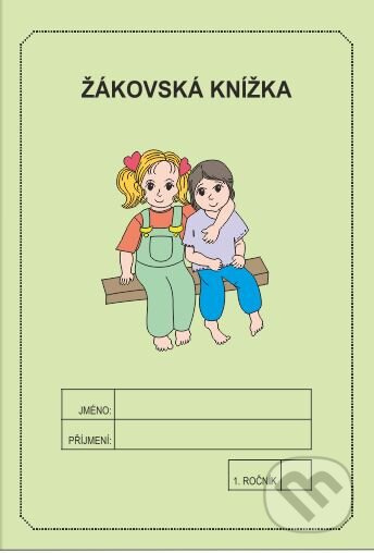 Žákovská knížka 1. ročník - měsíční hodnocení (zelená)