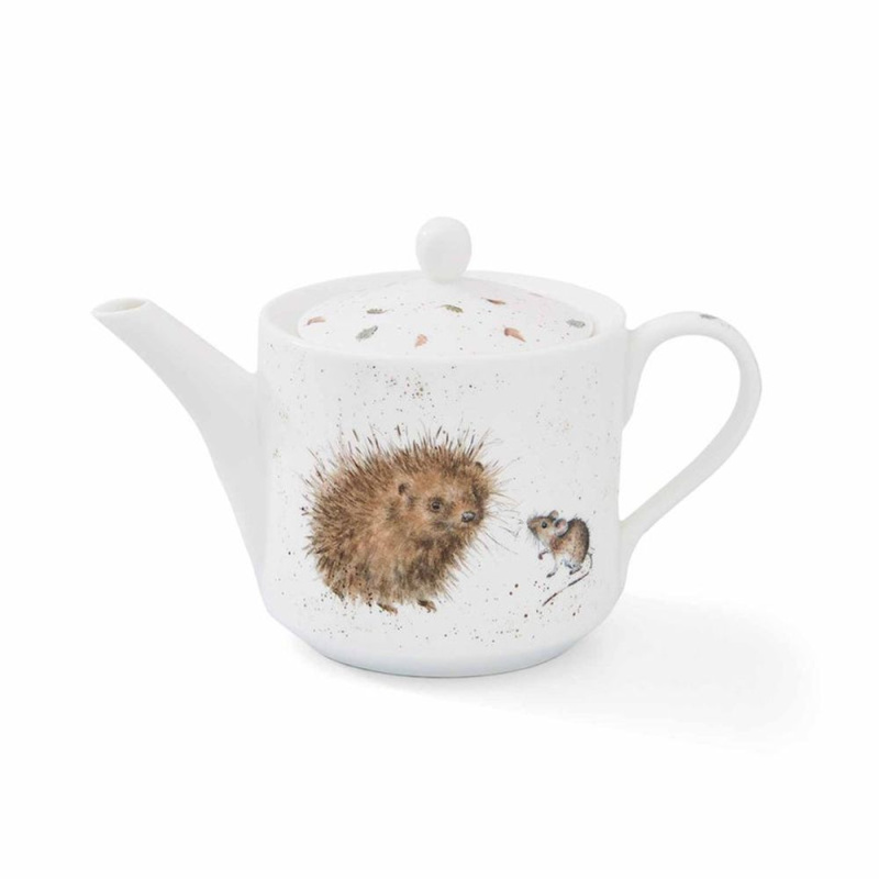 Royal Worcester Porcelánová konvice na čaj Wrendale Designs "Hedgehog & Mouse", 0,6 l - Ježek s myškou