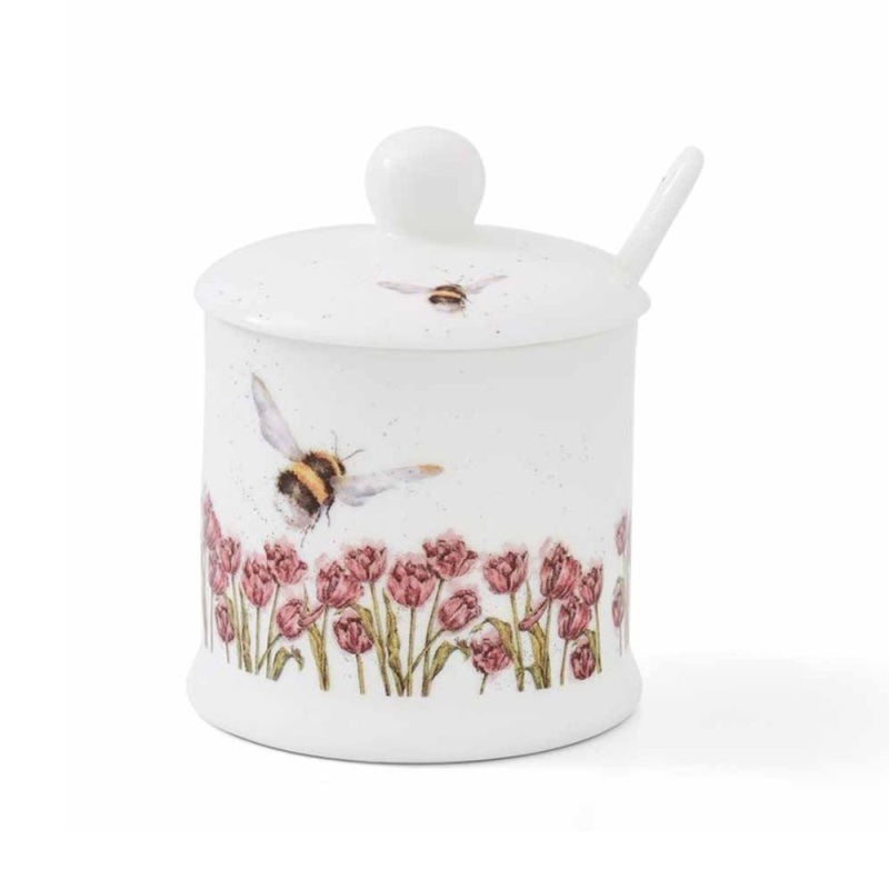Royal Worcester Porcelánová dóza na med nebo marmeládu Wrendala Designs, 0,11 l - Čmelák