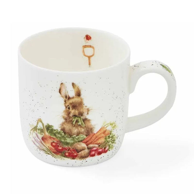 Royal Worcester Porcelánový hrnek Wrendale Designs "Grow Your Own", 0,31 l - Králík