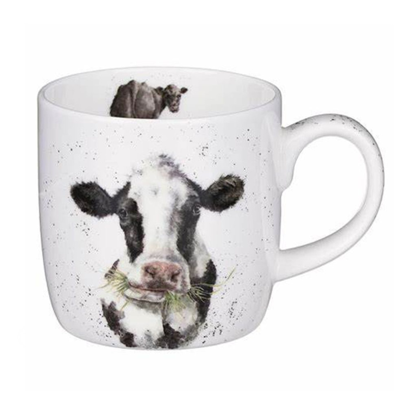 Royal Worcester Porcelánový hrnek Wrendale Designs "Mooo", 0,31 l - Kravička