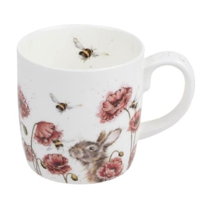 Royal Worcester Porcelánový hrnek Wrendale Designs "Let it Bee", 0,31 l - Králík a čmeláci