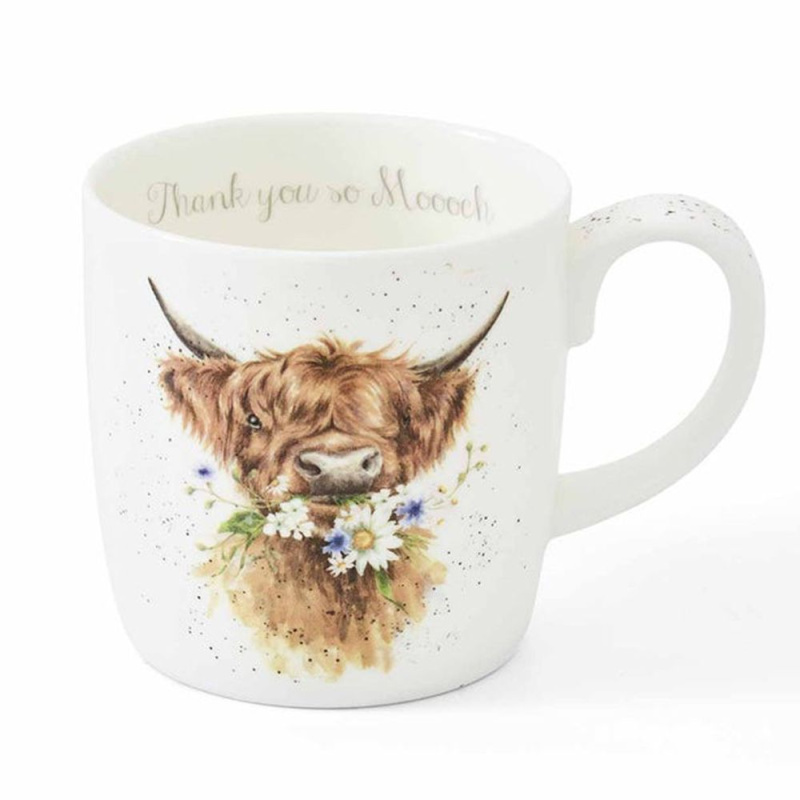 Royal Worcester Porcelánový hrnek Wrendale Designs "Thank You", 0,4 l - Děkuji