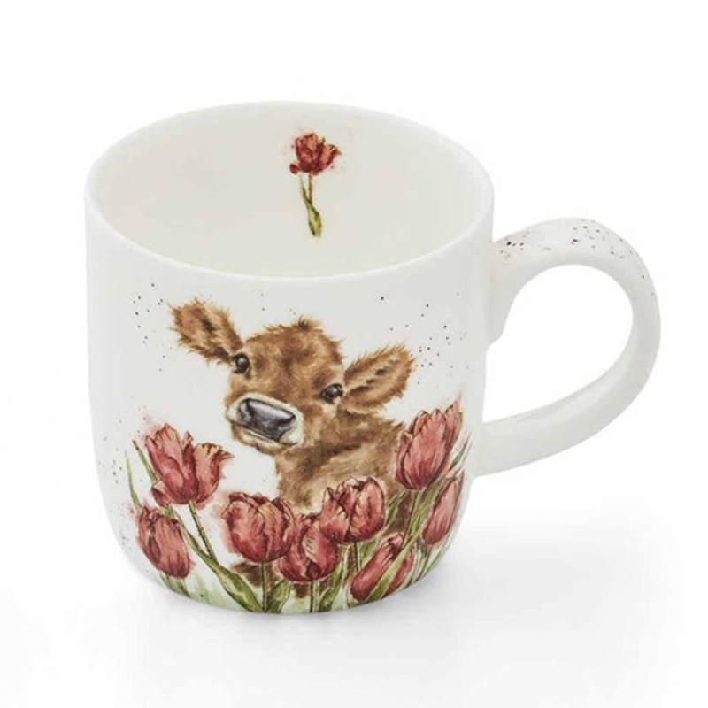 Royal Worcester Porcelánový hrnek Wrendale Designs "Bessie", 0,31 l - Kravička