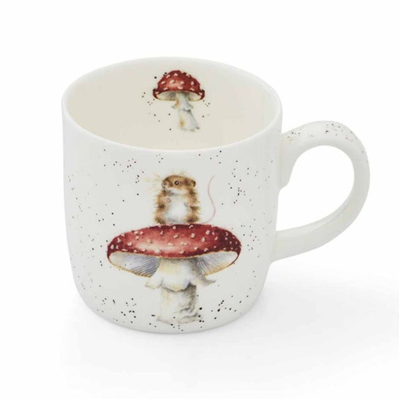 Royal Worcester Porcelánový hrnek Wrendale Designs "He's a Fun-Gi ", 0,31 l - Myška