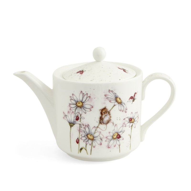 Royal Worcester Porcelánová konvice na čaj Wrendale Designs "Oops a Daisy", 1,1 l - Myška