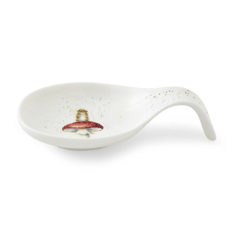 Royal Worcester Porcelánová odkládací lžíce na vařečku Wrendale Designs "He's a Fun-Gi" - Myška