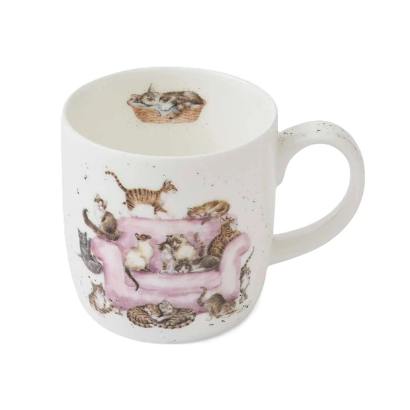 Royal Worcester Porcelánový hrnek Wrendale Designs "Cattitude", 0,31 l - Kočky