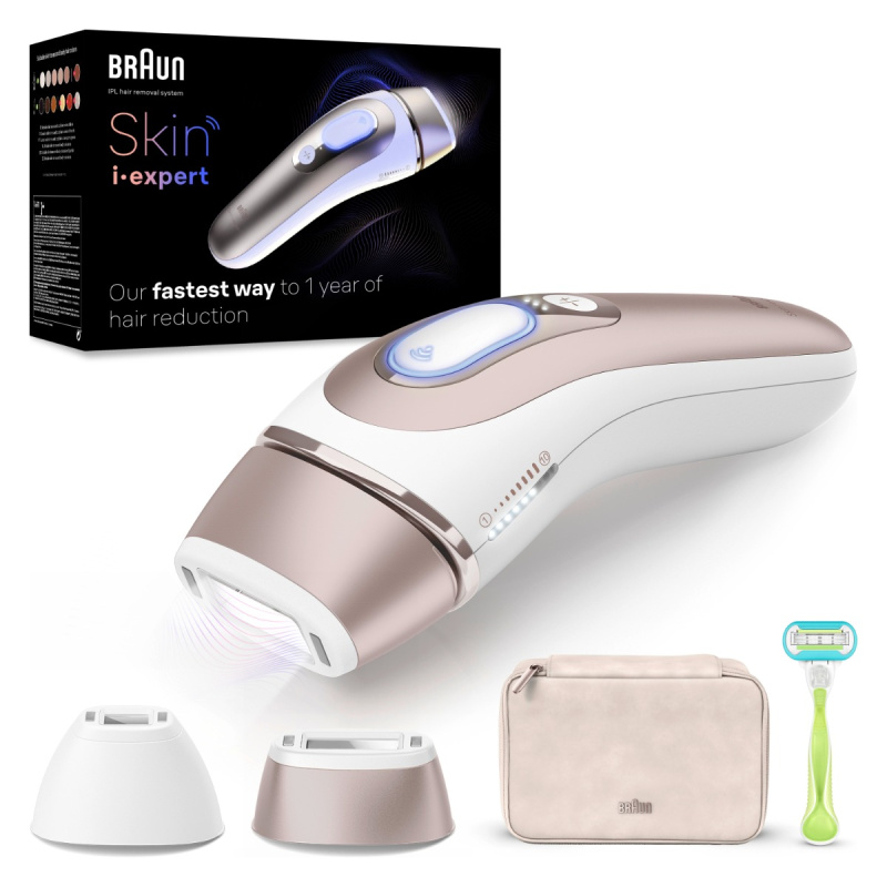 Braun Smart Skin Expert IPL7147 chytré IPL zařízení pro odstranění chloupků na tělo, tvář, oblast bikin a podpaží 1 ks