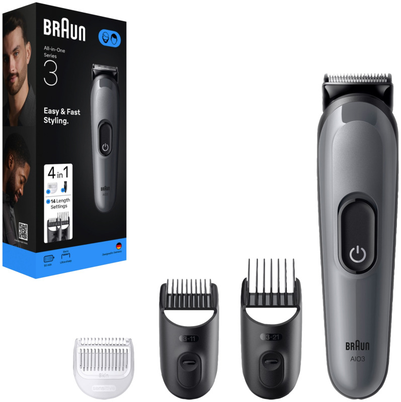 Braun All-in-One Series 3, 4-in-1 zastřihovací sada »Aio3500« ultra ostrá čepel