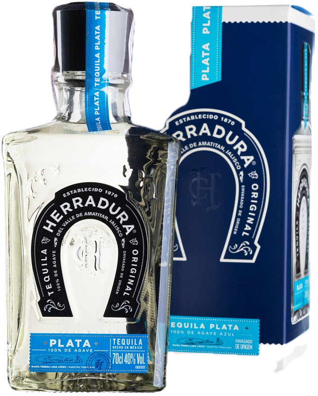 Herradura Plata 100% de Agave 40 % 0,7 l